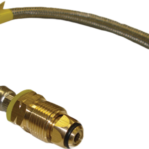 Gas S/S Flexible Hose - 8mm - 600mm For Single Bottles