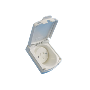 Clipsal (New) White External 10AMP Power Outlet 240V - IP34
