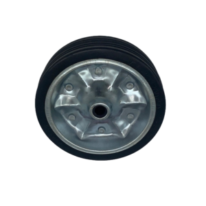 AL‑KO 8″ Jockey Wheel Replacement Steel Rim with Solid Rubber Tyre 629888
