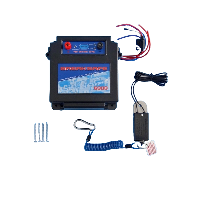 Breaksafe 6000 Breakaway System - Suit 2 & 4 Wheels Includes Battery