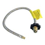 Gas S/S Flexible Hose - 450mm with H/Wheel for Double Bottle Kit
