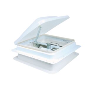 Dexter/Ventline 14" x 14" Metal Vent White with 12V Fan (1)