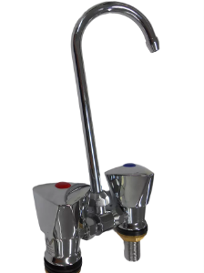 Coast Watermark Hot and Cold Mixer Faucet with Fold Down Spout