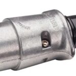 Narva Large Round 7-Pin Metal Plug (82161BL)