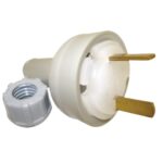 Clipsal 492/32 Fixed Polarity Plug Clear