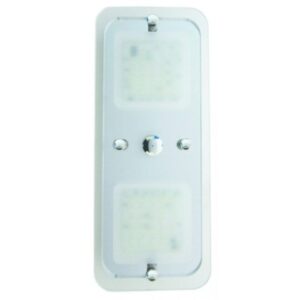 Camec Led Sq Crystal 2 Section 48 white P/Button