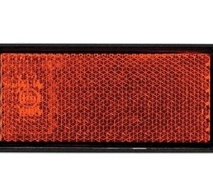 Amber Reflector with mounting bracket 93mm x 35mm