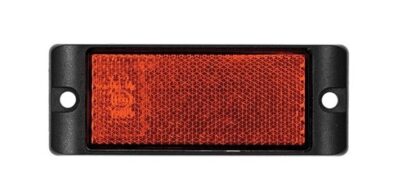 Amber Reflector with mounting bracket 93mm x 35mm
