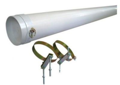 Pole Carrier (L) 2000mm x 150mm C/W Pair of mounting brackets