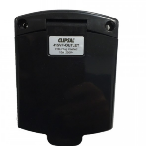Clipsal (New) Black External 10Amp Power Outlet