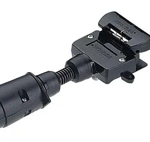 Large - Round Socket - 7 Flat Plug