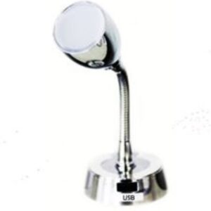 Chrome USB Bed Lamp Combo