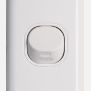 GANG SINGLE ARCHITRAVE SWITCH WHITE
