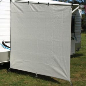 Camec End Wall Screen - Suit Caravans - Grey - Pegs & Ropes