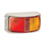 Narva 9-33 Volt Model 12 LED Side Marker Lamp (Red/Amber)with White housing