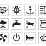 Narva Black Switch Decal Set - RV/Marine