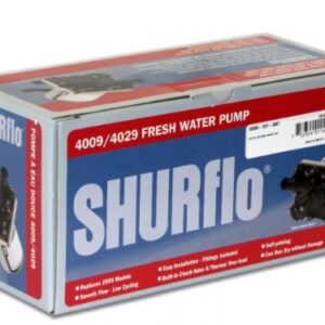 Shurflo 12V 4009 Pump Retail Pack comes with fittings