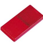 Roadvision Reflector Red Rect. Self Adhesive 65 x 30 x 8mm