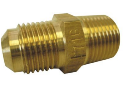SAE Male X BSP Tapered Male Union 3/8" x 3/8"