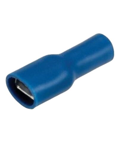 FEMALE BLDE F/INS BLUE 6.3MM
