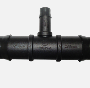 Reducing/Increasing Tee 25mm Barbed x 13mm Branch Tee