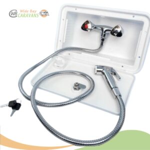 Premium External Recessed Shower Box - White