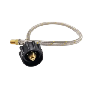 Coast RV Bromic 600mm Flexible SS LCC27 Gas Pigtail - Suit Single Cylinders (1/4 NPT M)