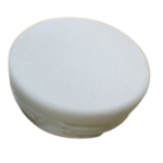 Cap - End Bumper Bar Round White 50mm