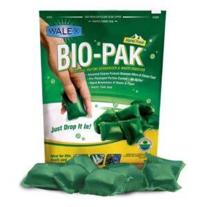 Walex Bio-Pak Express Green - Waste Cassette Drop-In - 15 Sachets - Septic Safe