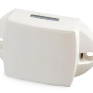 Camec Large Back Catch - Suit 23mm Buttons - White