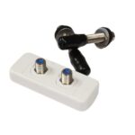 EziPlate Dual Weatherproof Caravan through wall connector
