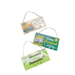Wooden Camping Sign