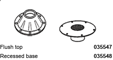 Acar Aluminium Table Leg - Recessed Base