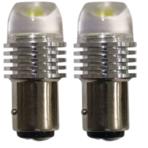 LED Bulb - 8-28V - 2W - Ba15D - 360Deg - Pair