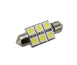 Cool White LED Festoon Flat 12V