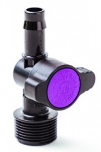 Antelco Threaded & Barbed Valve | 3/4" Male x 13mm BSP | Purple/Black