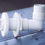 Right angle fitting for bilge pump - marine