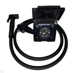 COAST RV Non Water Marked External Camper Shower Point | Black with 1.5Mtr Hose