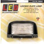 Licence Plate Lamp Black Bracket Multi Volt 76mm