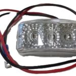 Light LED Amber Front Clear Lens