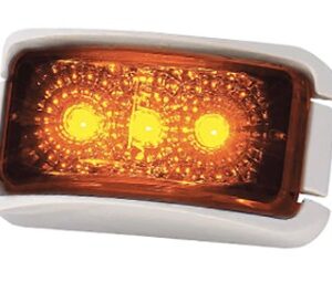 Coast Led Front Marker Lamp Amber- White Bracket