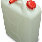 PVC JERRY CAN 20L W/BUNG WHITE