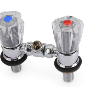 H/C SHOWER MIXER ONLY CHROME W CRYSTAL HANDLES