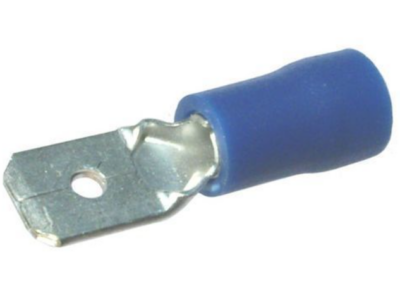 BLUE MALE QC TAB 6.4MM 100