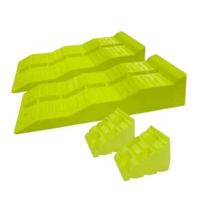 Coast RV 5000Kg 3-Step Levelling Ramp with Chock & Bag/Pair