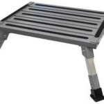 Coast Height Adjustable Folding Aluminum RV Step (150kg Capacity)