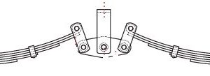 R/Roller 60x6x7LF RH 1500kg with Rocker & Hangers 1300kg to 1500kg