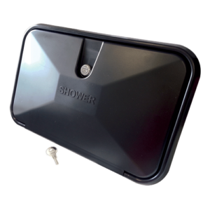 Coast RV External Recess Shower Unit - Black