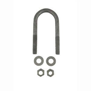 U-Bolt 50mm (2 Inch) Round x 125mm (4 1/2 Inch) Long with Nuts & Washers