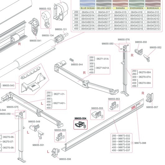 Fiamma Genuine F45 S Centre Rafter Mount Bracket- Lead Bar - Image 2